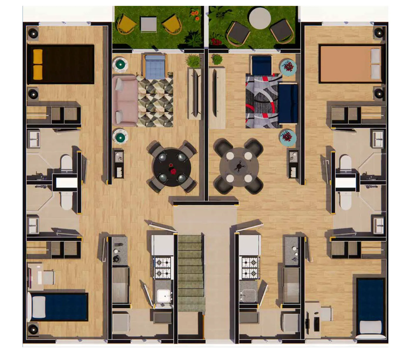 Modelo triplex planta baja